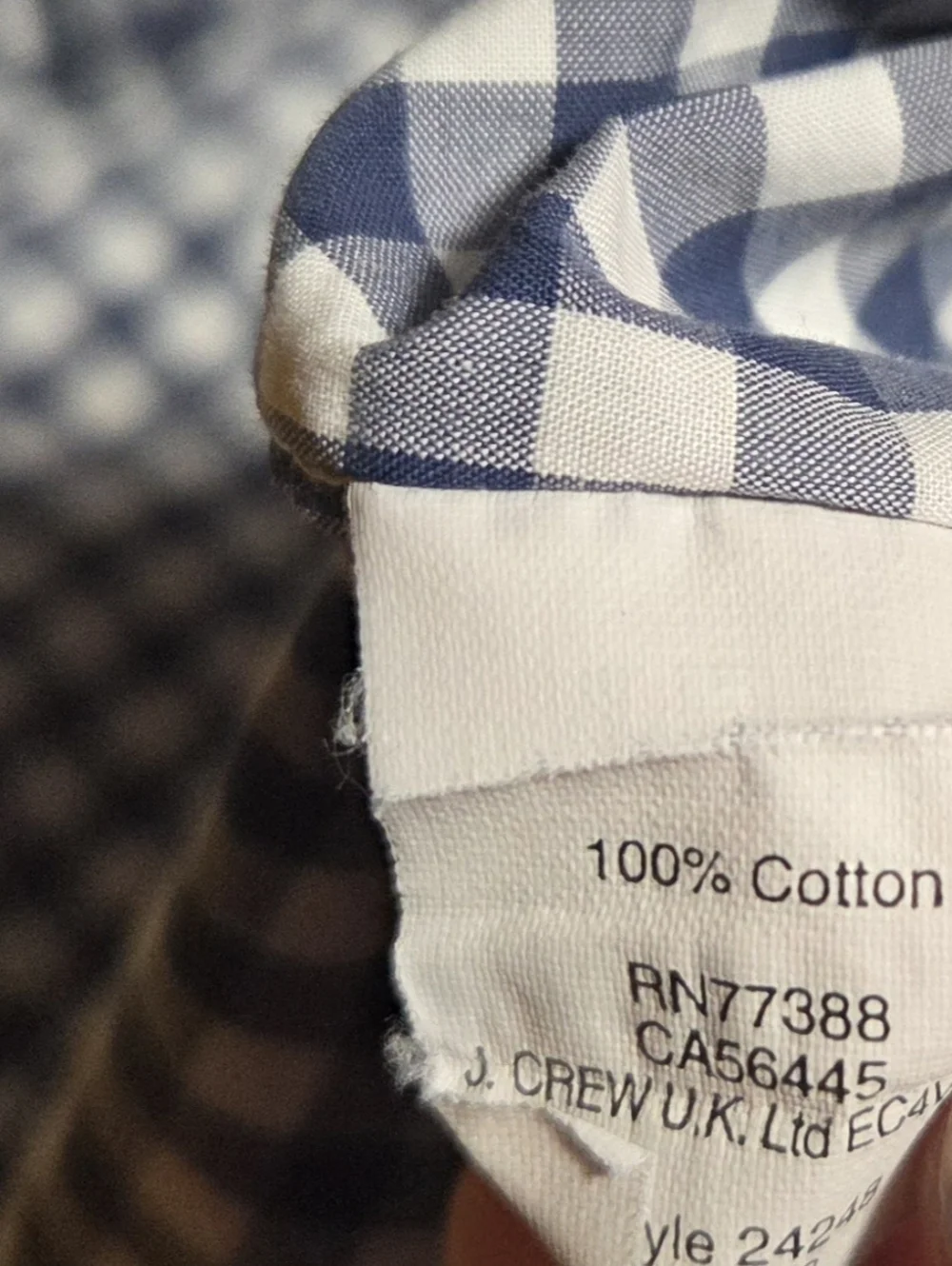 Two J Crew Thomas Mason Mens Blue Plaid Button Slim Fit Cotton Shirts Size Small